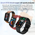 スマートウォッチリング ECG 体温 心拍数 血圧 健康 Bluetooth 通話対応ウォッチ、ブラックシリコン、レッドシリコン、ブルーシリコン、ブラックレザー、ブラウンレザー