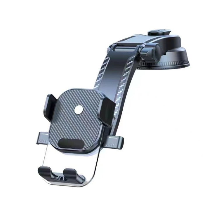 Car Suction Cup Dashboard Automatic Lock Mobile Phone Holder, Glossy Telescopic Base, Glossy Waterfall Base, Brushed Telescopic Base, Brushed Waterfall Base, Black Air Outlet, Orange Air Outlet, Black Telescopic, Orange Telescopic, Black Waterfall     ...