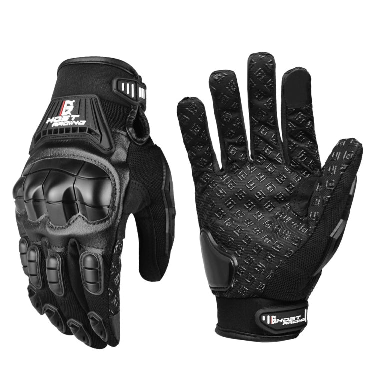 GHOST RACING バイク用転倒防止通気性ラバーシェル タッチスクリーングローブ M、L、XL、XXL