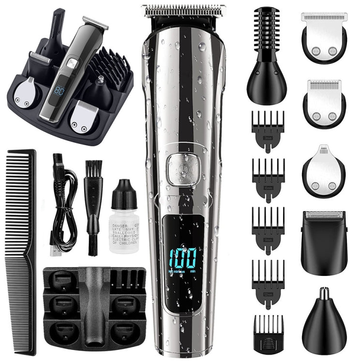 6イン1 メンズ 防水 電動ヘアトリマーキット 鼻トリマー、口ひげトリマー、ボディシェーバー、8688、8788、8988