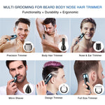 6イン1 メンズ 防水 電動ヘアトリマーキット 鼻トリマー、口ひげトリマー、ボディシェーバー、8688、8788、8988