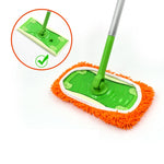 Swiffer Sweeperおよびその他の10インチフラットモップ用交換パッド2枚組 テリークロス、コーラルフリースグレー、コーラルフリースグリーン、ストライプグレー、シェニールグリーン、シェニールオレンジ、シェニールグレー