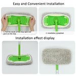 Swiffer Sweeperおよびその他の10インチフラットモップ用交換パッド2枚組 テリークロス、コーラルフリースグレー、コーラルフリースグリーン、ストライプグレー、シェニールグリーン、シェニールオレンジ、シェニールグレー