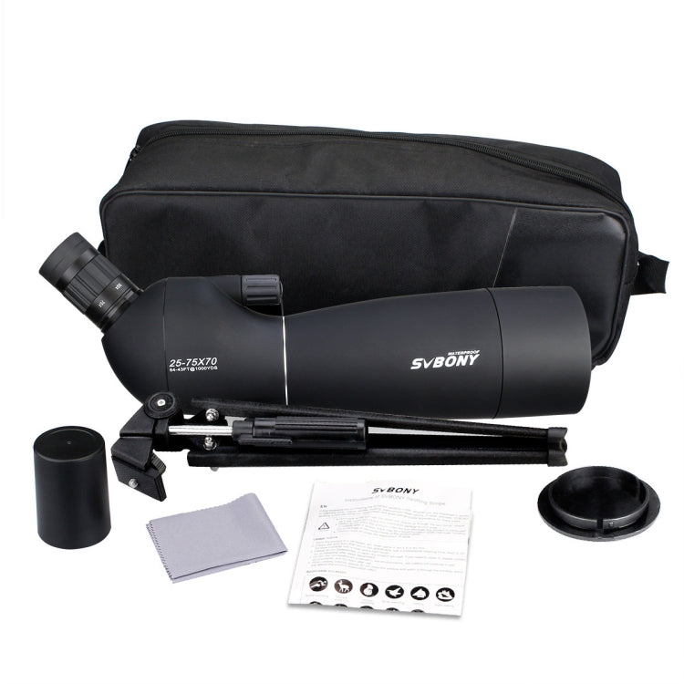 SVBONY SV28 25-75x70 IP65防水 バードスコープ 21mm接眼レンズ