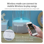 ポータブルカラフルアトモスフィアライトクラゲリズミックBluetoothスピーカー、K19