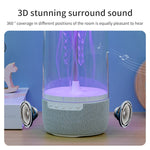ポータブルカラフルアトモスフィアライトクラゲリズミックBluetoothスピーカー、K19