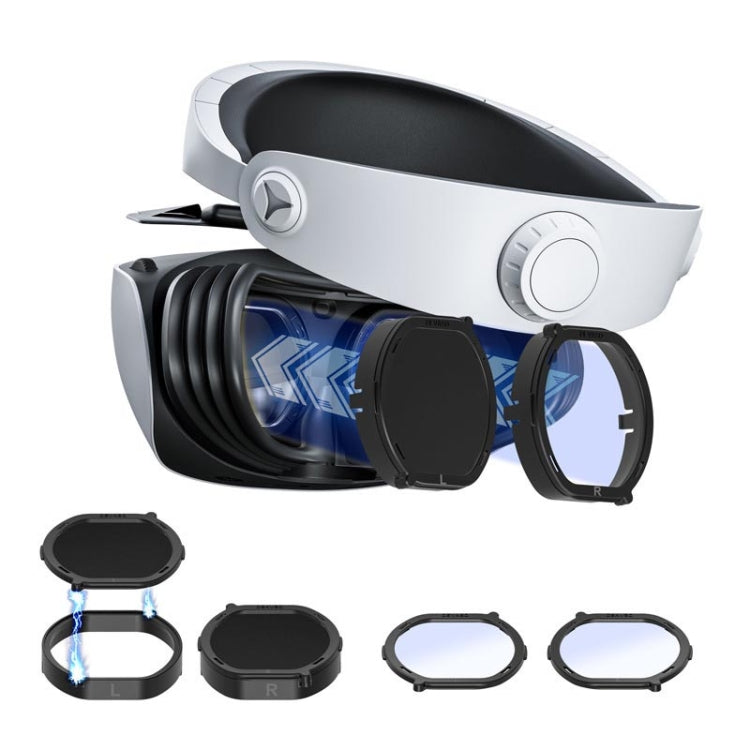 DEVASO PlayStation VR 2用6-in-1マグネティックメガネ傷防止保護カバー、6-in-1