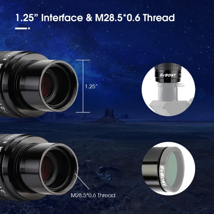 SVBONY SV135 1.25インチ 7-21mm ズーム接眼レンズ SV135