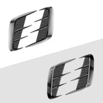 Universal Car Fender Soft Glue Decorative Car Stickers, Bright Black, Carbon Fiber