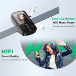 MP3 Bluetooth 音楽プレーヤー HIFI スポーツクリップ タッチスクリーン MP4、TFカードなし、8GB、16GB、32GB、64GB、128GB