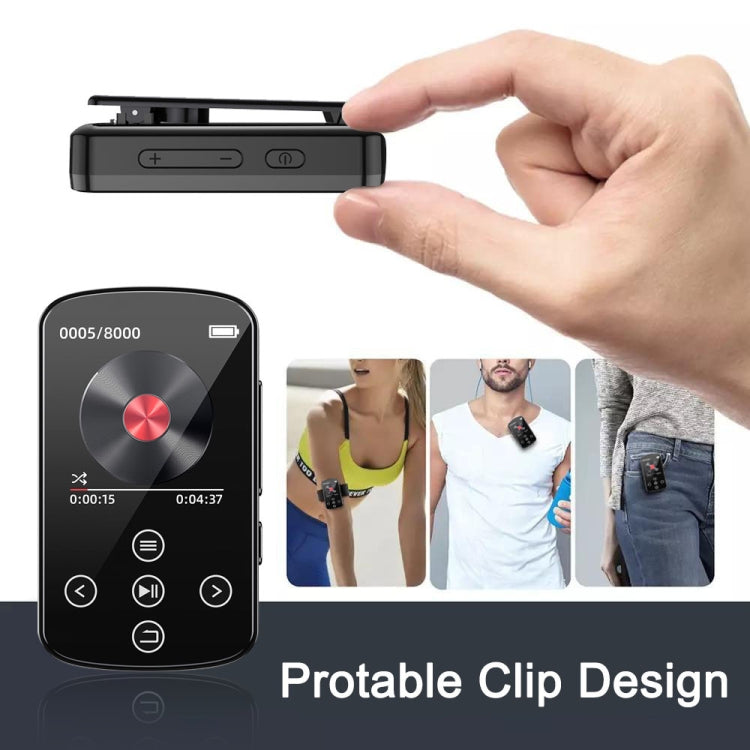 MP3 Bluetooth 音楽プレーヤー HIFI スポーツクリップ タッチスクリーン MP4、TFカードなし、8GB、16GB、32GB、64GB、128GB