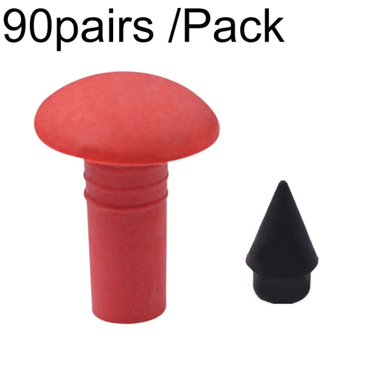 Motorcycle Electric Vehicle Tire Repair Rubber Mushroom Nail Tire Repair Tools, 90pairs /Pack S, 90pairs /Pack L
