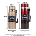 316ステンレススチール断熱マグ 大容量真空サーモス アウトドア携帯用車載断熱水筒、800ml、1000ml