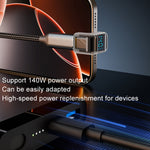 Type-C デジタルディスプレイ U字型アダプター 180度エルボー 140W 4.0アダプター, 180度エルボー