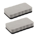 2pcs /Pack Magnetic EVA Felt Cloth Whiteboard Eraser Rectangular Wave Edge Blackboard Eraser 10.2x5.5x2cm