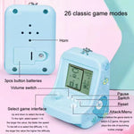 子供用ポータブルアーケードゲーム機キーチェーンペンダント ミニブロックゲームおもちゃギフト