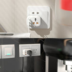 ユニバーサル変換プラグ 2USB+Type-C スマート変換ソケット、UKプラグ、USプラグ、EUプラグ