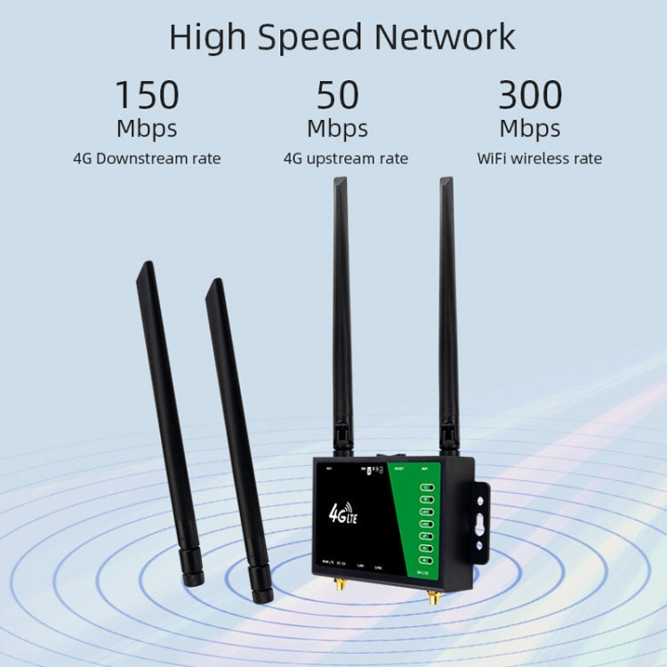 4G ワイヤレスプラグインルーター 着脱式延長アンテナ LTE監視ネットワーク WiFiホットスポット、EUプラグ、LT210B
