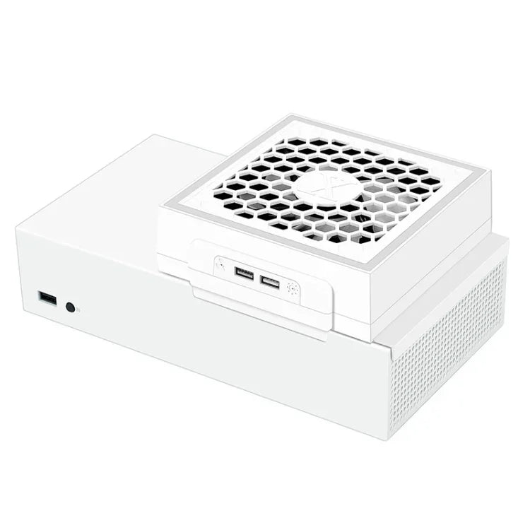 XBOX Series Sコンソール側面取り付け冷却ファンRGBカラ―ライトラジエーター、XBOX Series S用
