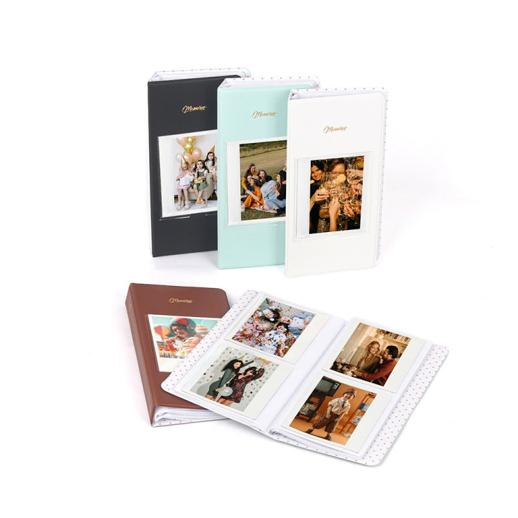 64ピース5インチ写真収納アルバム、ホワイト、ブラック、ライトブルー、ブラウン、グリーン、ピンク、ブルー、パープル