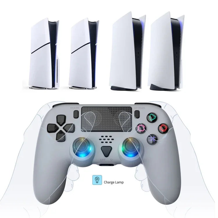 PS5 / PS5 Slim ワイヤレスBluetoothゲームコントローラー 内蔵6軸ジャイロ、ワイヤレス