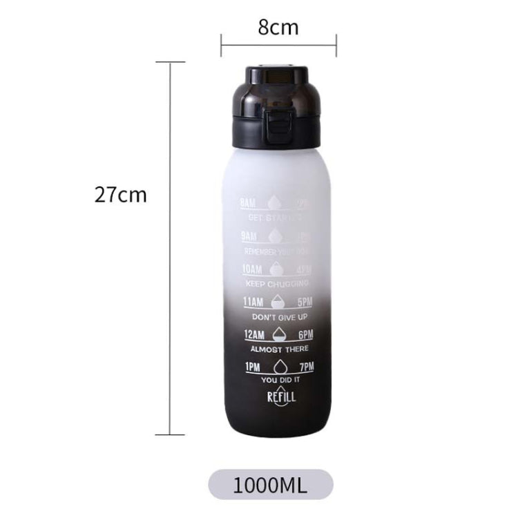 1000ml 大容量 トライタン ウォーターマグ グラデーションカラー アウトドアスポーツ用ウォーターボトル
