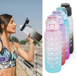 1000ml 大容量 トライタン ウォーターマグ グラデーションカラー アウトドアスポーツ用ウォーターボトル