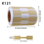 ジュエリー価格装飾 クラフト紙手作りステッカー、K121、K122、K123