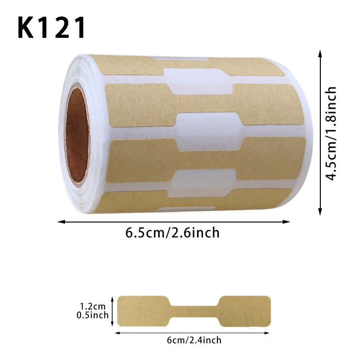 ジュエリー価格装飾 クラフト紙手作りステッカー、K121、K122、K123