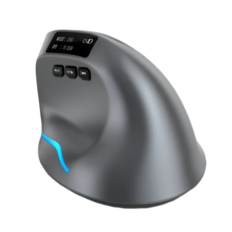 ZELOTES F-26C 8キー 2.4G+Bluetooth デュアルモード LEDディスプレイ 縦型グリップ ワイヤレスマウス, F-26C