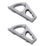 1pair Concealed Shoe Rack Cold Rolled Steel Flap Mounting Fittings, Single Layer Black, Single Layer Gray, Double Layer Black, Double Layer Gray, Three Layer Black, Three Layer Gray