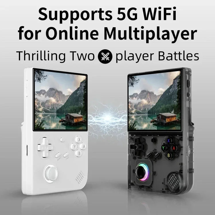 ANBERNIC RG40XXV 縦型HDスクリーンジョイスティックゲームコンソール 環境光付き ポータブルレトロハンドヘルドコンソール、64GB、64GB+128GB、64GB+256GB