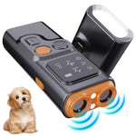 超音波デュアルヘッド犬撃退器 鳴き止め器 高出力LEDフラッシュライト付き、P7