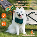超音波デュアルヘッド犬撃退器 鳴き止め器 高出力LEDフラッシュライト付き、P7