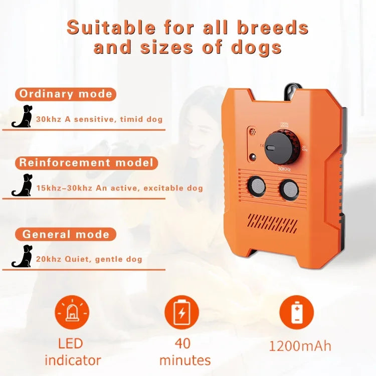 超音波鳴き止め器 反鳴き犬トレーニングデバイス 3モード付き、D3