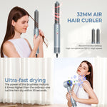 5イン1ホットエアコーム自動カールネガティブイオンヘアドライヤー、グレーEUプラグ、グレーUKプラグ、グレーUSプラグ、ブルーゴールドUSプラグ、ブラックゴールドEUプラグ、ブラックゴールドUKプラグ