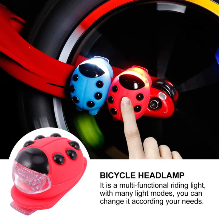 自転車用シリコンてんとう虫LEDヘッドライト