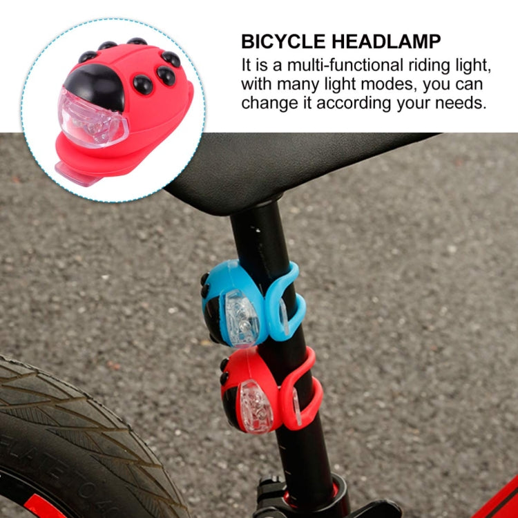 自転車用シリコンてんとう虫LEDヘッドライト