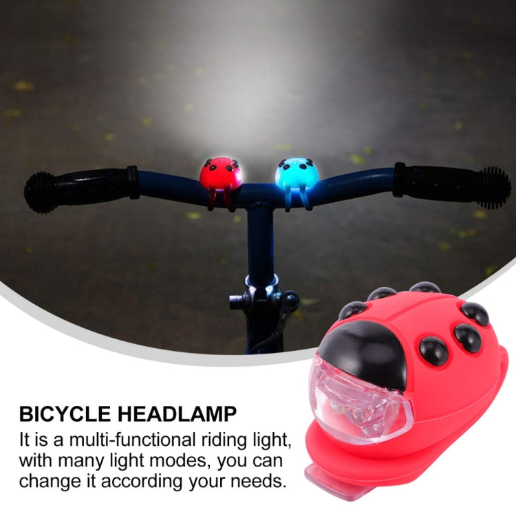 自転車用シリコンてんとう虫LEDヘッドライト