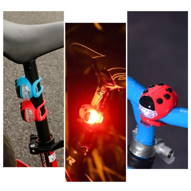 自転車用シリコンてんとう虫LEDヘッドライト