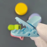 10個セット ベビーパシファイヤー落下防止チェーンクリップ カートゥーンワニクリップ おしゃぶりクリップ