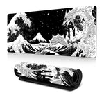 ビッグウェーブ ゲーミングマウスパッド 滑り止めラバー デスクマット, 300x600x2mm, 300x700x3mm, 300x800x2mm, 300x800x3mm, 400x900x2mm, 400x900x3mm