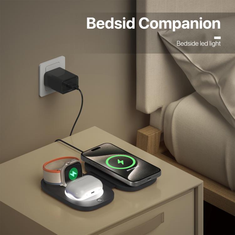 T5 3イン1 折りたたみ式磁気ワイヤレス充電器 Apple Watch / iPhone / AirPods対応