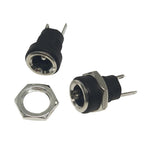 30個 電子機器用 DC メス電源ソケット ナット付き、DC5.5x2.1MM、DC5.5x2.1MM 全銅、DC5.5x2.5MM、DC3.5x1.3MM