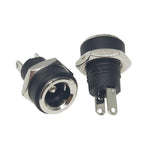 30個 電子機器用 DC メス電源ソケット ナット付き、DC5.5x2.1MM、DC5.5x2.1MM 全銅、DC5.5x2.5MM、DC3.5x1.3MM