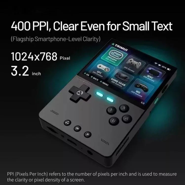 TRIMUI BRICKオープンソースポケットコンソール携帯型ワイヤレスBluetooth HDレトロアーケード、標準カードなし、64G、128G、256G