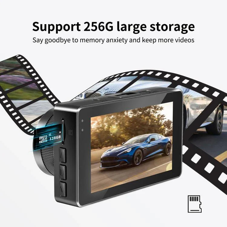 4K+1080Pドライブレコーダー 前後同時録画 WIFIバック映像対応