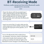 Bluetooth 5.4 オーディオ共通接地アイソレーター受信機 低干渉ノイズリデューサー、M29