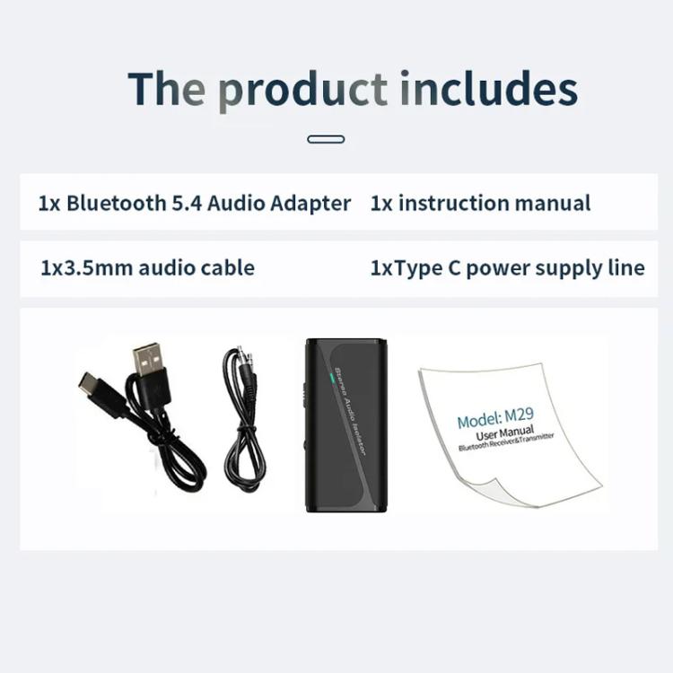 Bluetooth 5.4 オーディオ共通接地アイソレーター受信機 低干渉ノイズリデューサー、M29
