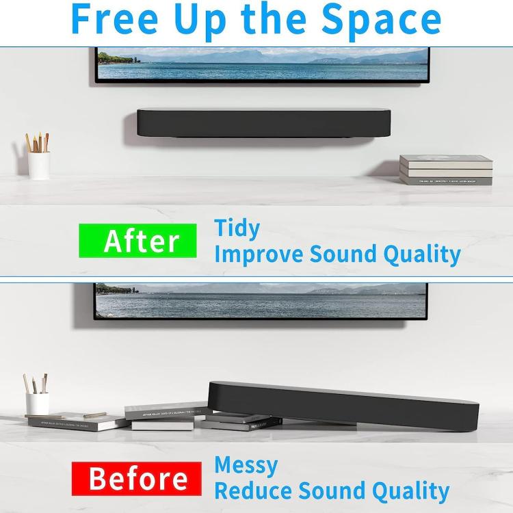 金属製壁掛けサウンドバーブラケット Sonos Beam Gen 2 / Gen 1用、SON-G2C